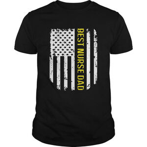 American Flag Proud Best Nurse Dad Shirt